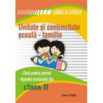 Unitate si continuitate scoala-familie cls a II-a (Agenda elevului)