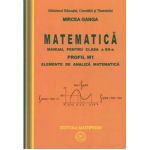 Matematica: Manual pentru clasa a XII-a PROFIL M1 – ELEMENTE DE ANALIZA MATEMATICA