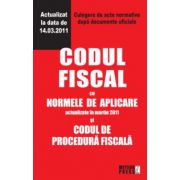 Codul fiscal cu Normele de aplicare si Codul de procedura fiscala. Culegere de acte normative.Este actualizat la data de 14.03.2011..