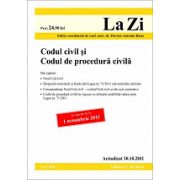 Codul civil si Codul de procedura civila actualizata la data de 10 octombrie 2011  Editia 9