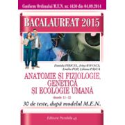 BACALAUREAT 2015  ANATOMIE SI FIZIOLOGIE, GENETICA SI ECOLOGIE UMANA. CLASELE XI-XII