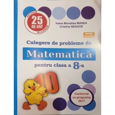 PUISOR 2020 - Culegere de probleme de matematica pentru clasa a VIII-a - Aprobat M. E. N. 2019 - Editia 25